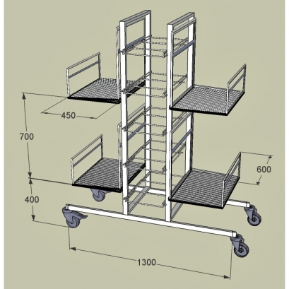 Chariot double colonne Chariot double colonne