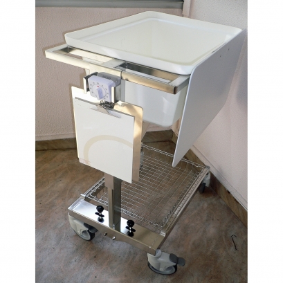 Chariot de prédésinfection à hauteur variable