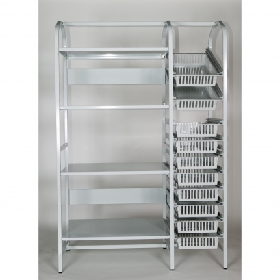 Structure de stockage aluminium