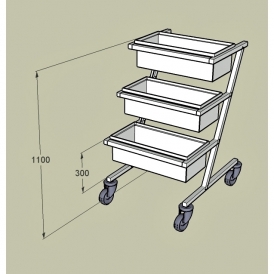 Chariot de transport incliné 